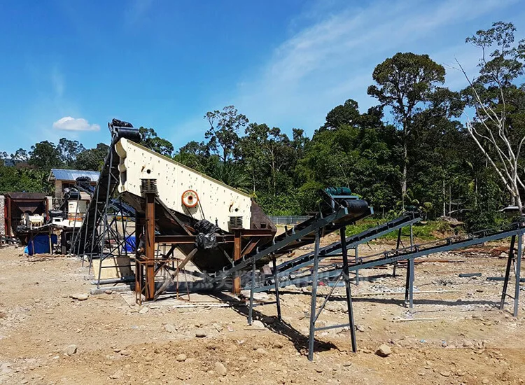 50-80 tons per hour river pebble crushing production line in Indonesia