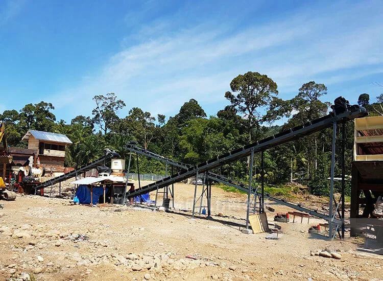 50-80 tons per hour river pebble crushing production line in Indonesia